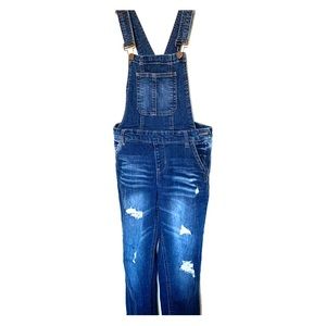 Jean overalls.